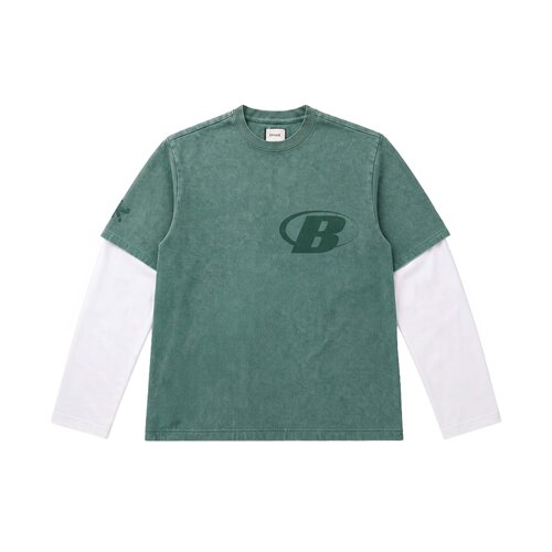Layered Capital Longsleeve Green Off White BT2690 001