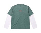 Layered Capital Longsleeve Green Off White BT2690 001 Bruut Layered Capital Longsleeve Green Off White BT2690 001