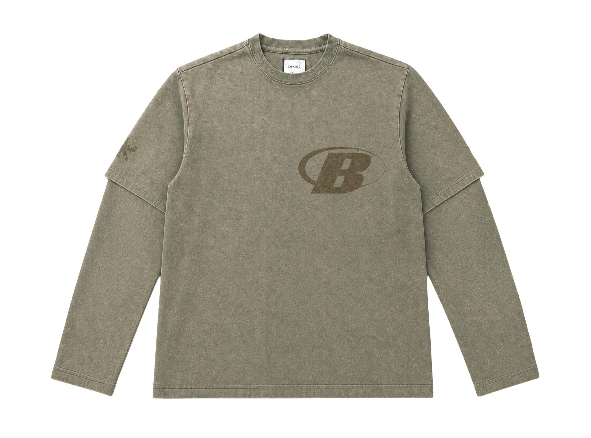 Bruut Layered Capital Longsleeve Faded Brown BT2690 003