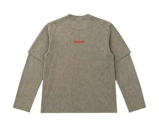Bruut Layered Capital Longsleeve Faded Brown BT2690 003