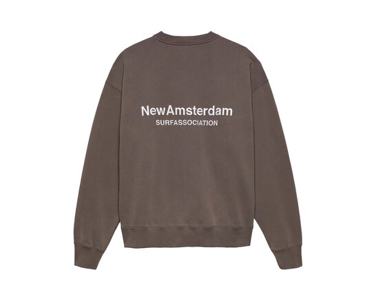 Logo Crewneck Falcon White 2602 118 003 New Amsterdam Surf Association Logo Crewneck Falcon White 2602 118 003