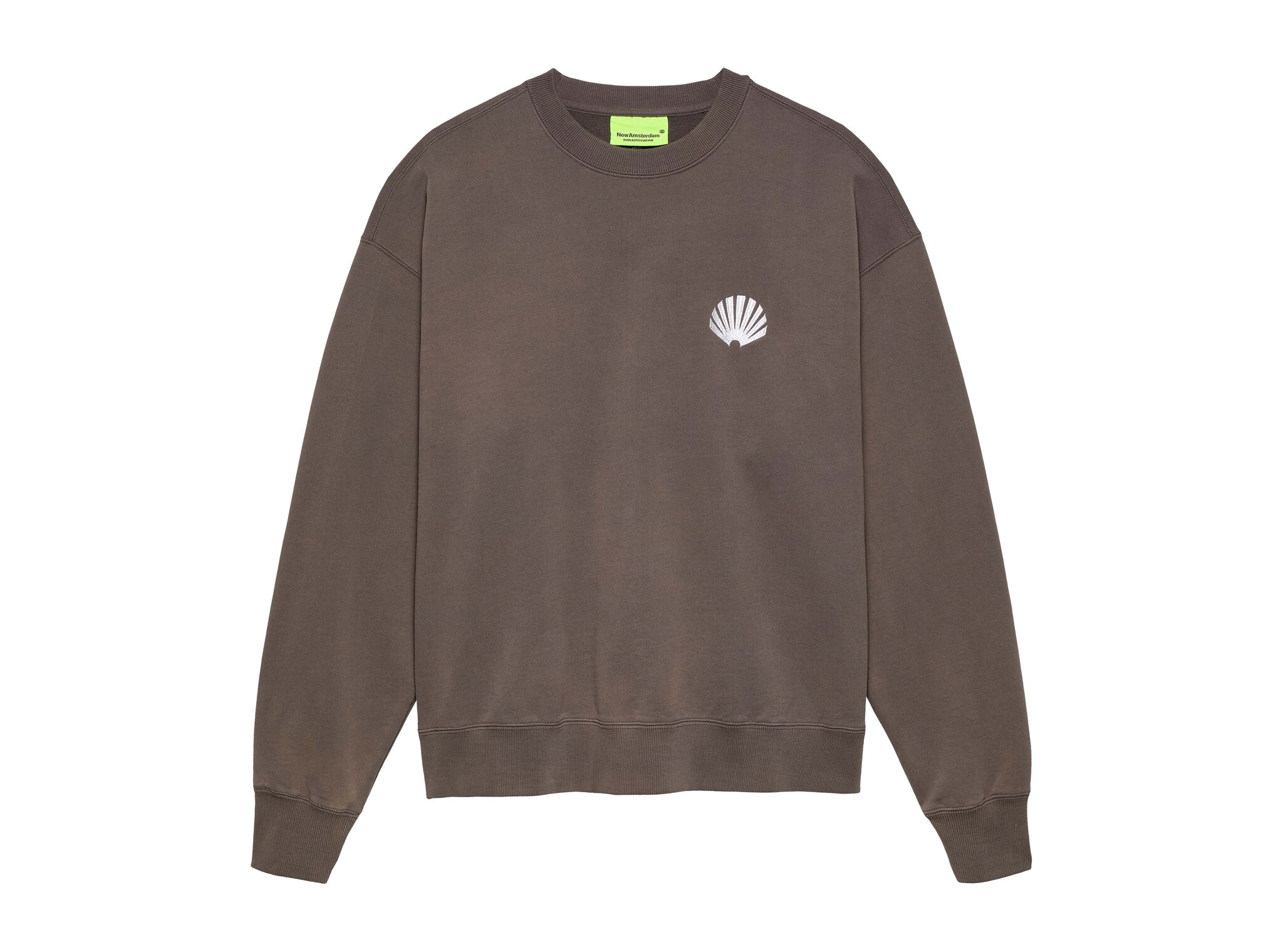Logo Crewneck Falcon White 2602 118 003 New Amsterdam Surf Association Logo Crewneck Falcon White 2602 118 003