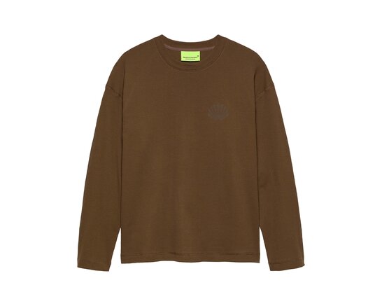 New Amsterdam Surf Association Logo Longsleeve Waffle Brown 2602092001