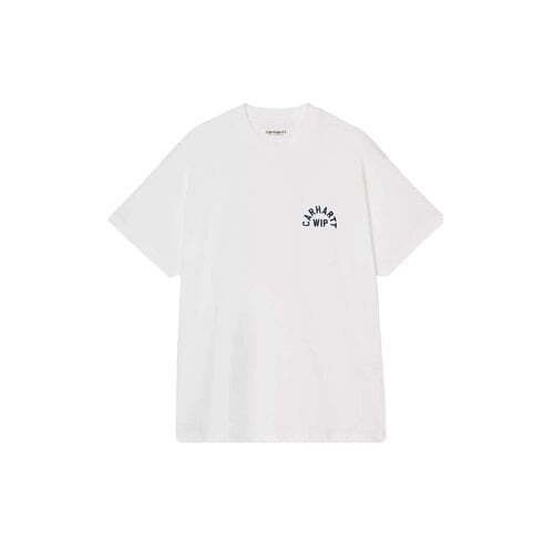 SS Arch Script T-Shirt White Dark Navy I037255.12H.XX.03