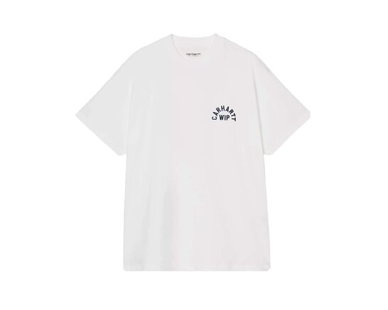 Carhartt WIP SS Arch Script T-Shirt White Dark Navy I037255.12H.XX.03