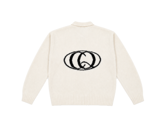 Sign Knit Polo Off White CC 62028 109 Collectiq Sign Knit Polo Off White CC 62028 109