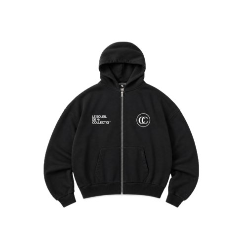 Le Soleil Zip Hoodie Black CC 63026 001