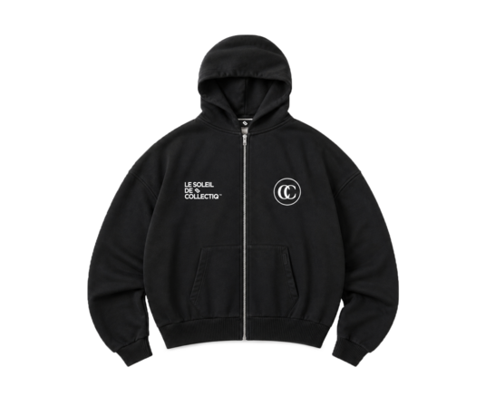 Collectiq Le Soleil Zip Hoodie Black CC 63026 001