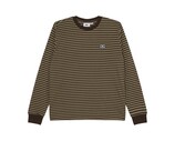 Obey Established Works Eyes Stripe LS Shirt Black Olive Multi 131030119