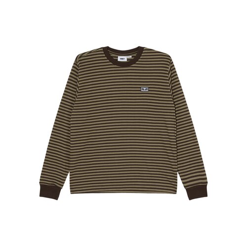 Established Works Eyes Stripe LS Shirt Black Olive Multi 131030119