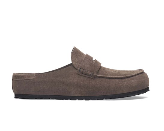Birkenstock Naples Wrapped Concrete Gray Narrow Fit 1029712