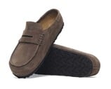 Birkenstock Naples Wrapped Concrete Gray Narrow Fit 1029712