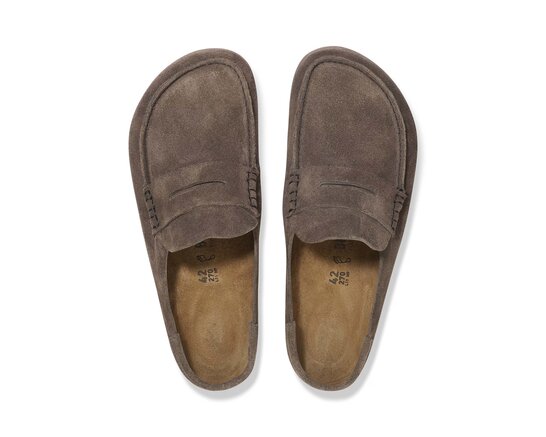 Birkenstock Naples Wrapped Concrete Gray Narrow Fit 1029712