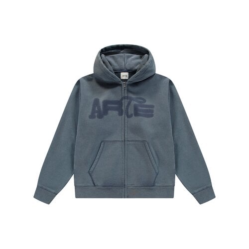 Stencil Sunfade Zip Hoodie Navy AW26 110HJ