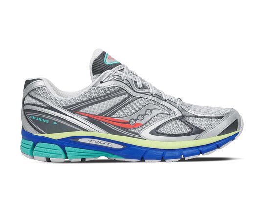 Progrid Guide 7 Silver Multi S101493 1014 Saucony Progrid Guide 7 Silver Multi S101493 1014