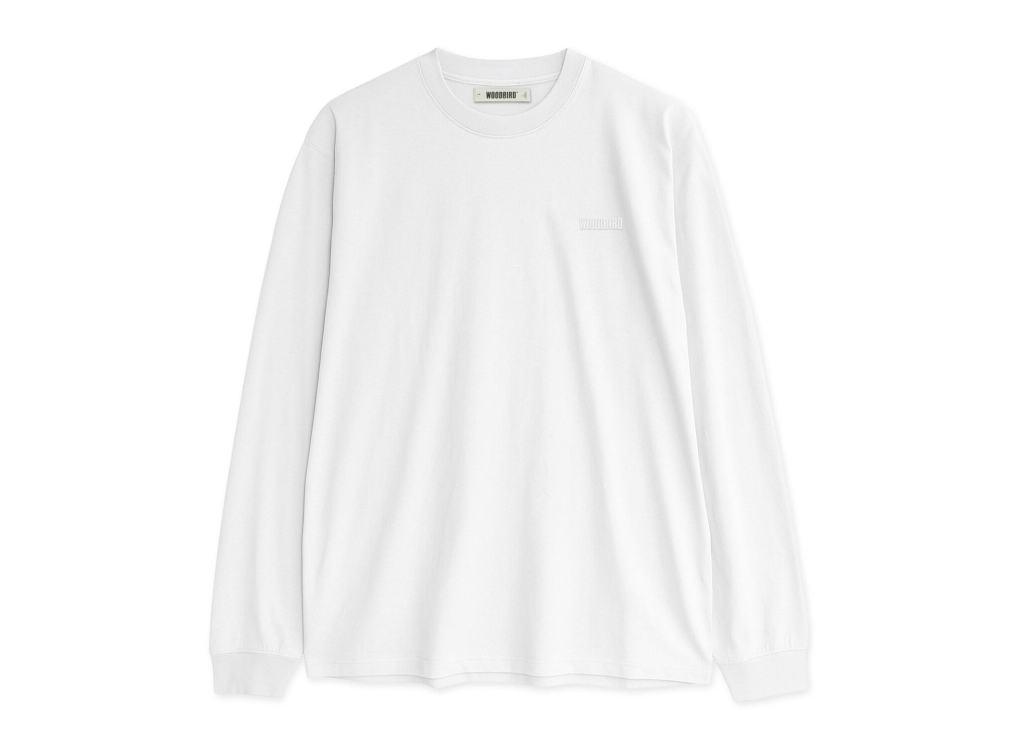 Woodbird WBBaine LS Tee White 2616 418