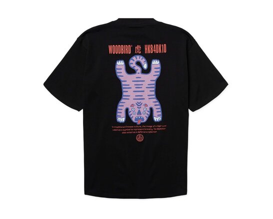 Woodbird WBBaine Tiger Tee Black 2636 400