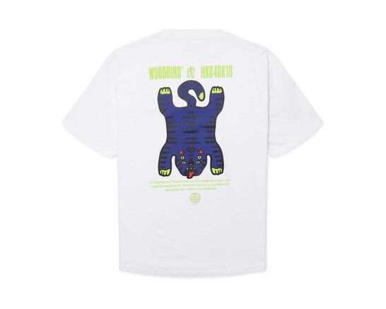 WBBaine Tiger Tee White 2636 400 Woodbird WBBaine Tiger Tee White 2636 400