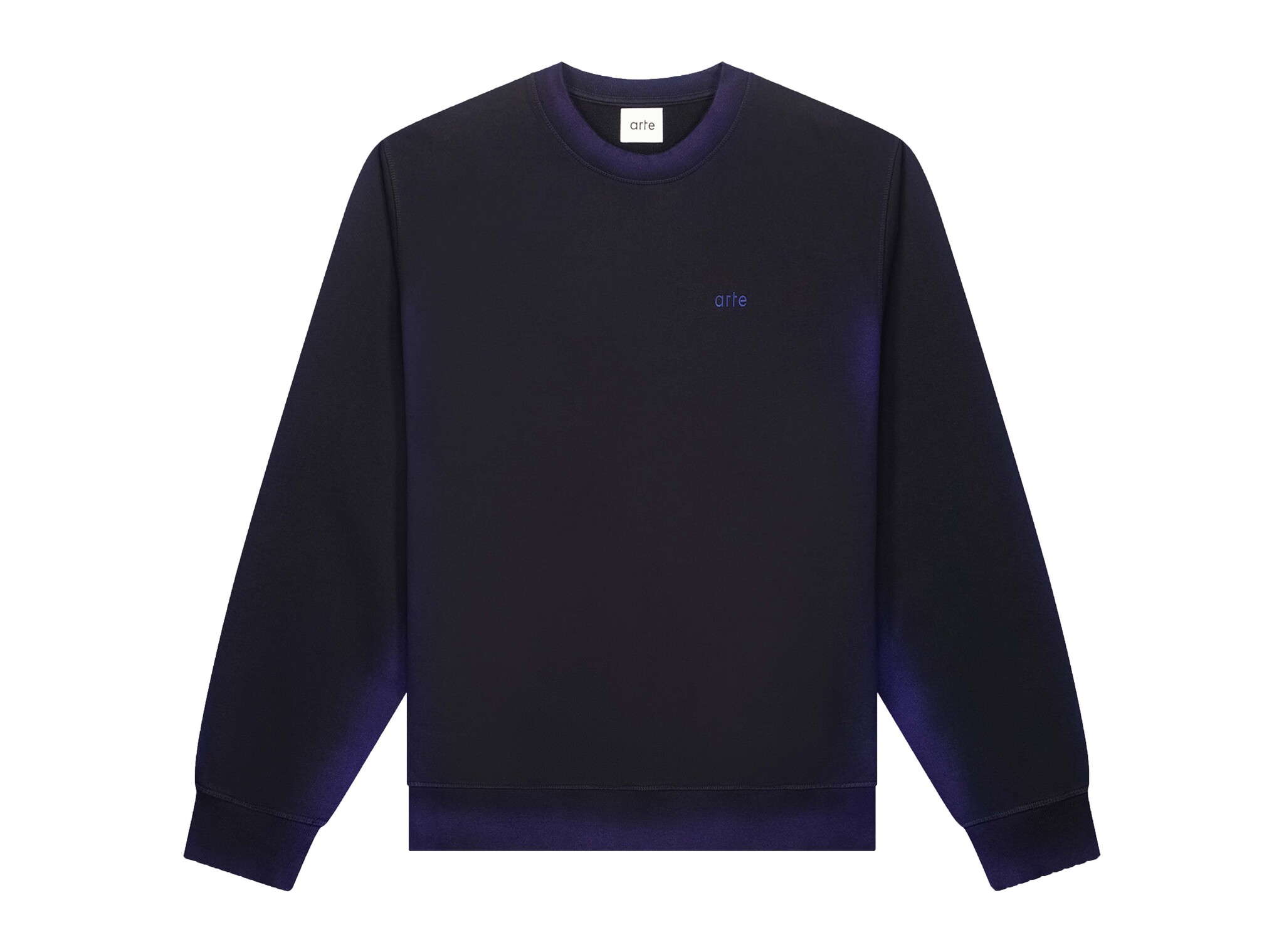 Sunfade Crewneck Navy Black AW26 175C Arte Antwerp Sunfade Crewneck Navy Black AW26 175C