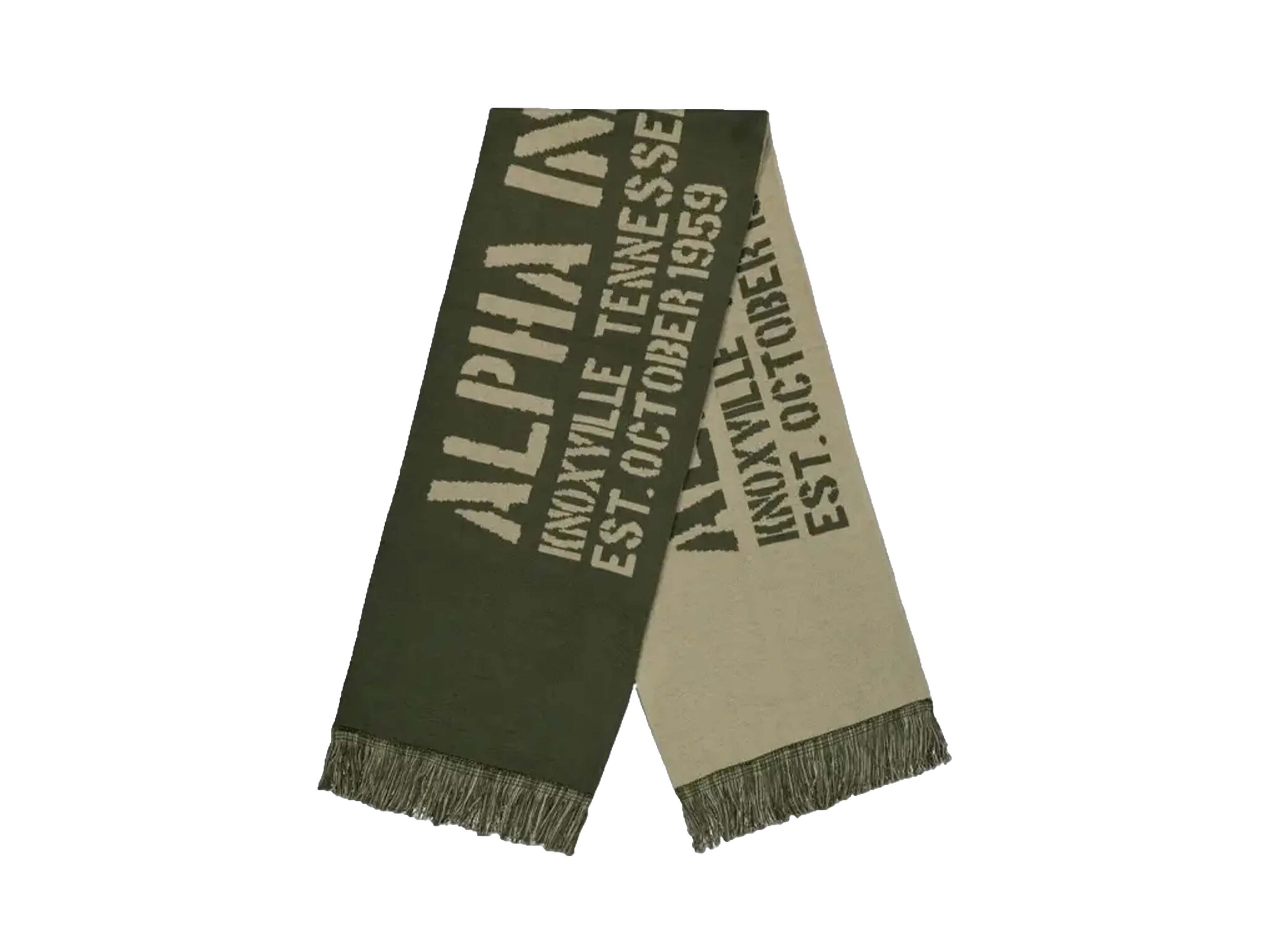 Banner Scarf Dark Olive 268906 142 Alpha Industries Banner Scarf Dark Olive 268906 142