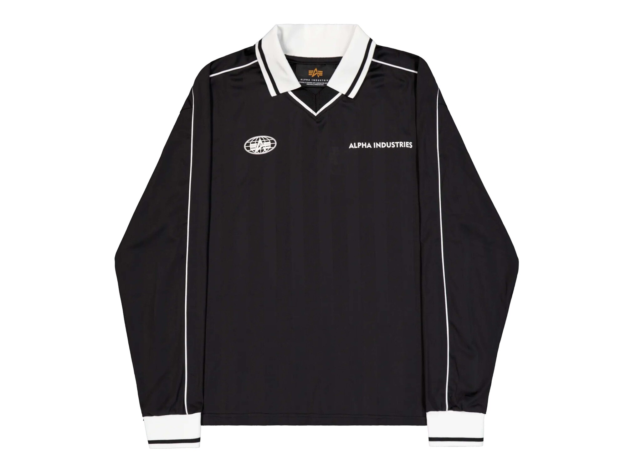 Alpha Industries Track Tricot Polo Longsleeve Black 268600