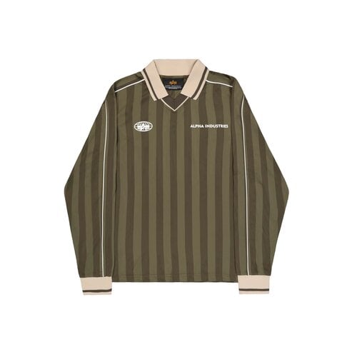 Track Tricot Polo Longsleeve Dark Olive 268600