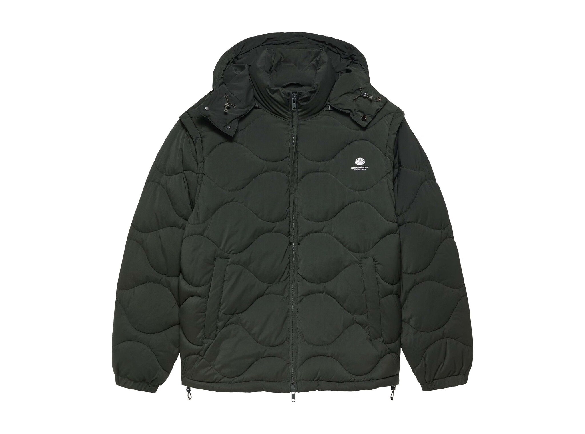 Detachable Jacket Olive 2602002002 New Amsterdam Surf Association Detachable Jacket Olive 2602002002