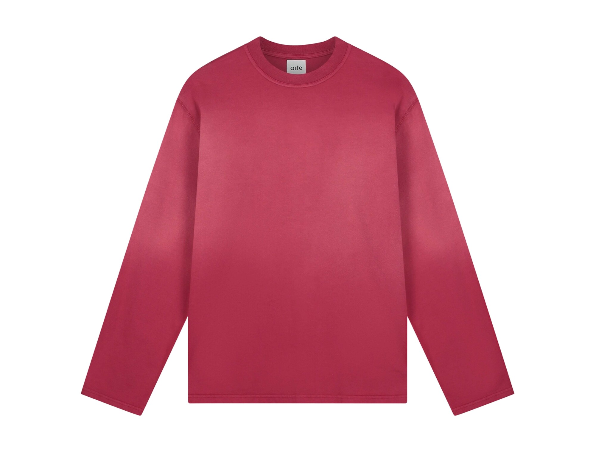 Stencil Sunfade Longsleeve Bordeaux AW26 125LS Arte Antwerp Stencil Sunfade Longsleeve Bordeaux AW26 125LS