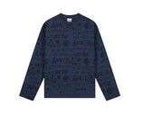 Polygraphic Longsleeve Navy AW26 199LS Arte Antwerp Polygraphic Longsleeve Navy AW26 199LS