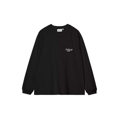 LS Signature Rib T Shirt Black White I037121.0D2.XX.03