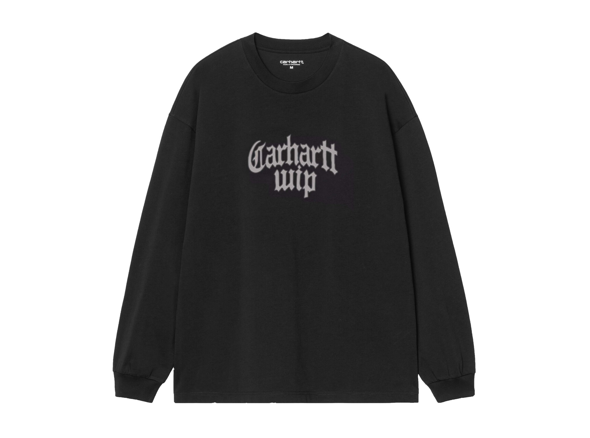 LS Blackletter T Shirt Black I037246.89.XX.03 Carhartt WIP LS Blackletter T Shirt Black I037246.89.XX.03