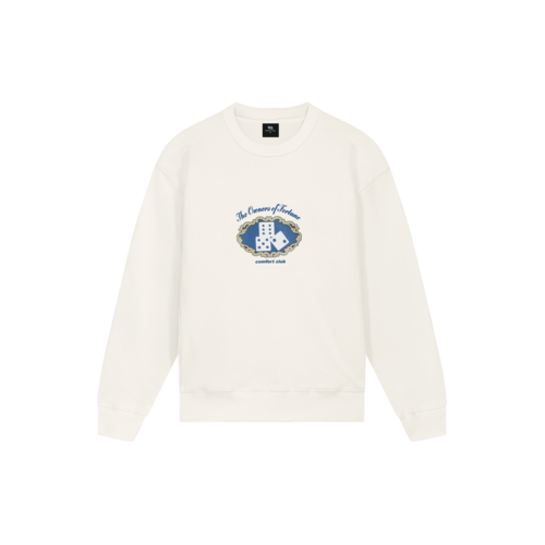 Dices crewneck Ivory white CC 42002 110