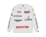 Pit Crew LS T Shirt White ICLT26346 ICECREAM Pit Crew LS T Shirt White ICLT26346