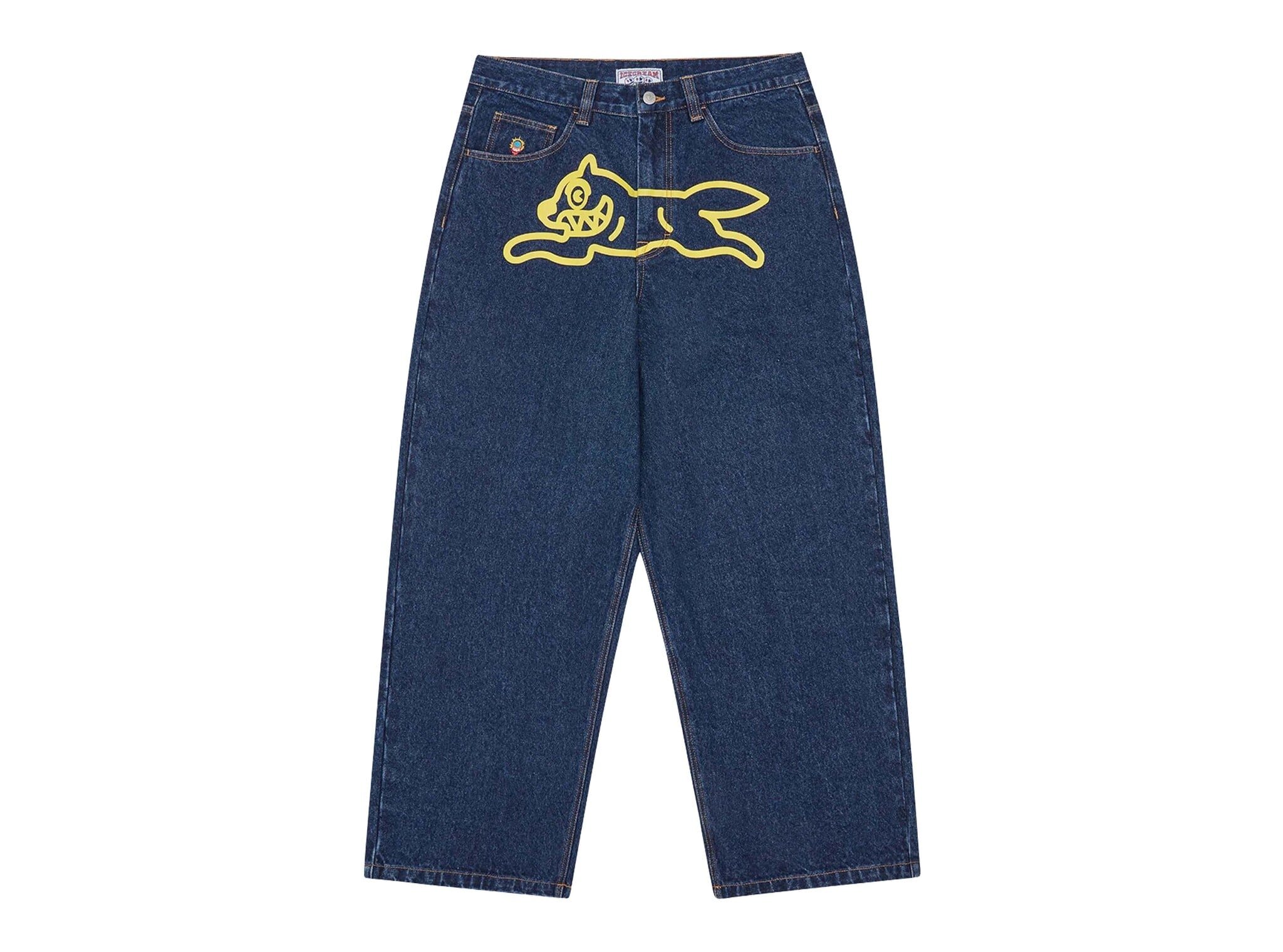 ICECREAM Triple Scoop Running Dog Denim Pants Indigo ICDP26374