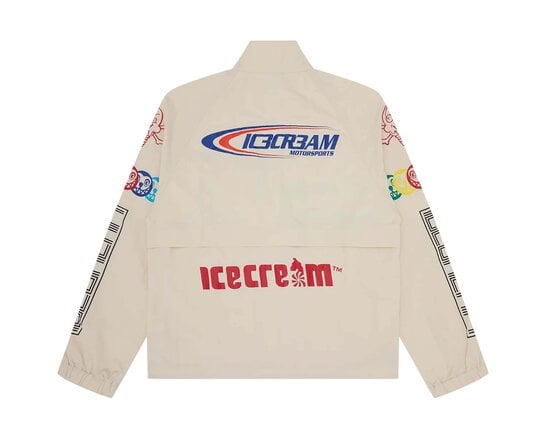 Pit Crew Ripstop Jacket Ecru ICOU26307 ICECREAM Pit Crew Ripstop Jacket Ecru ICOU26307