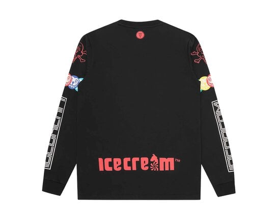 Pit Crew LS T Shirt Black ICLT26346 ICECREAM Pit Crew LS T Shirt Black ICLT26346