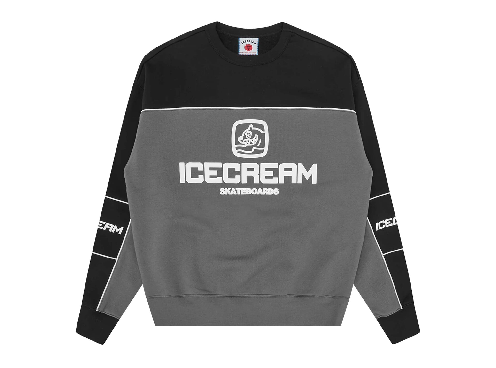 Panelled Training Crewneck Grey ICCR26343 ICECREAM Panelled Training Crewneck Grey ICCR26343