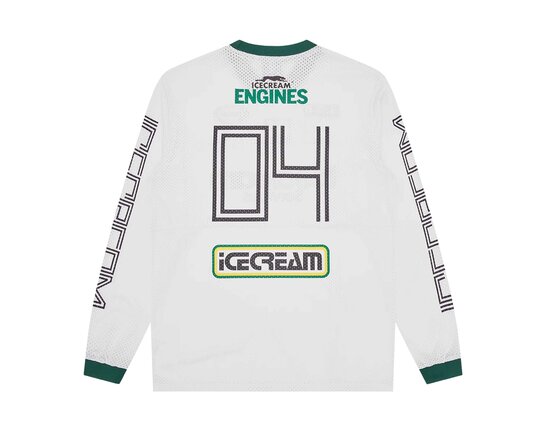 Services LS Mesh Top White ICSS26349 ICECREAM Services LS Mesh Top White ICSS26349