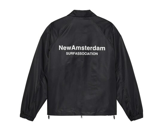 Coach Jacket Black 2601010002 New Amsterdam Surf Association Coach Jacket Black 2601010002