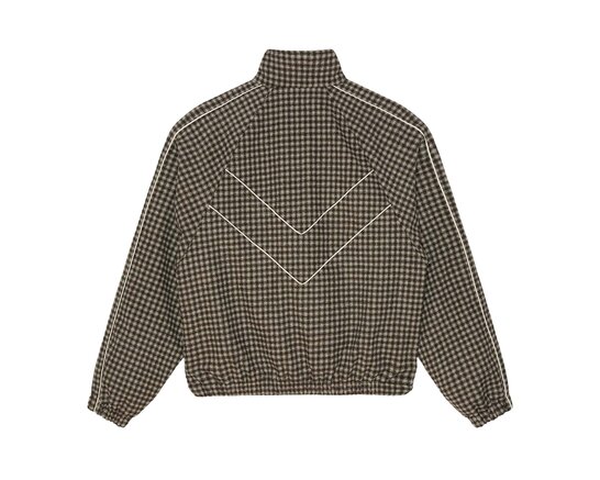 Obey Leisure Training Jacket Abbey Stone Plaid 121800632