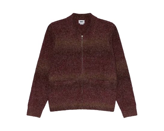Obey Anton Gardient Cardigan Brown Multi 151010054