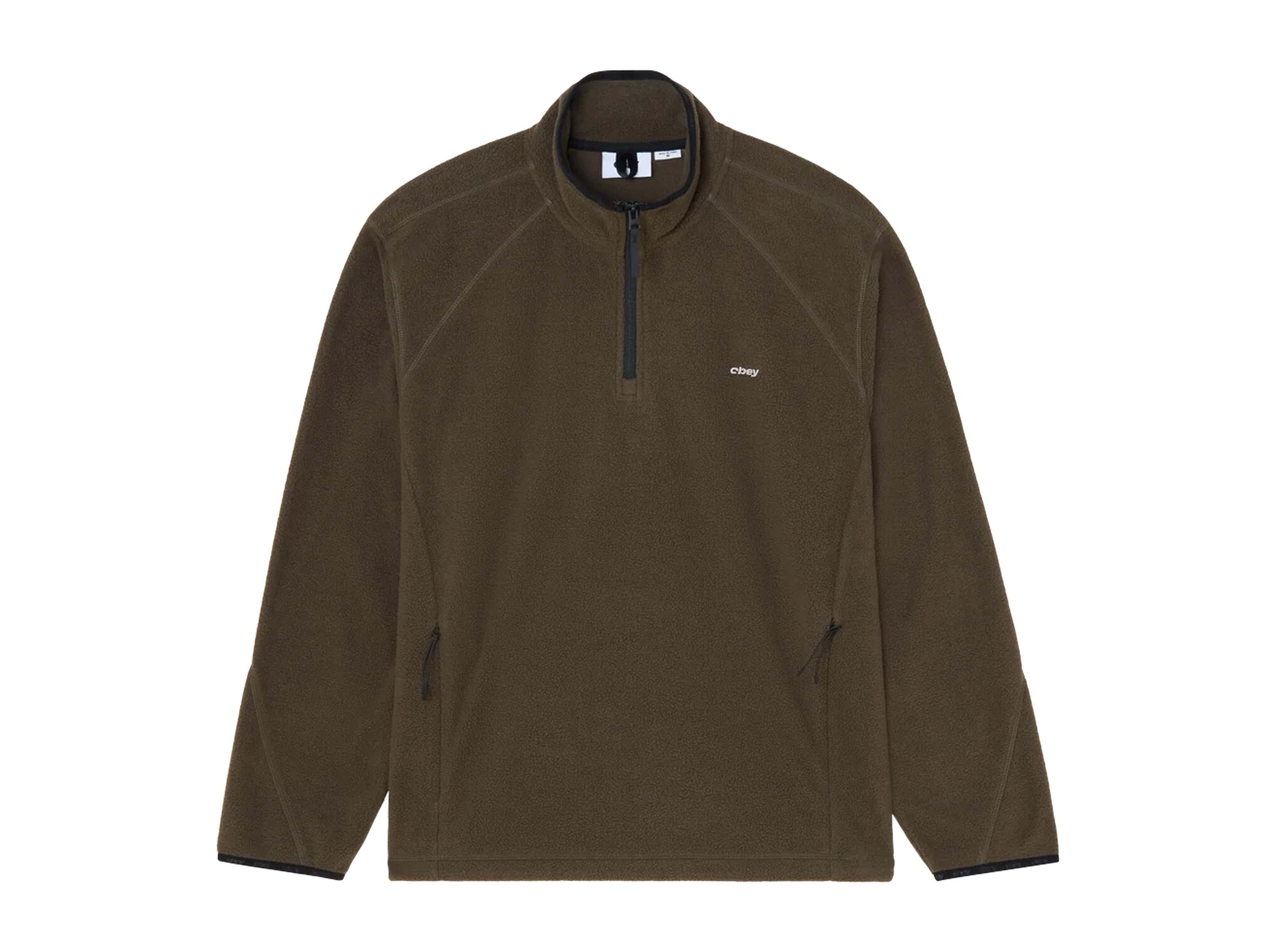 Vetta Polar Fleece Pullover Andesite 111620099 Obey Vetta Polar Fleece Pullover Andesite 111620099