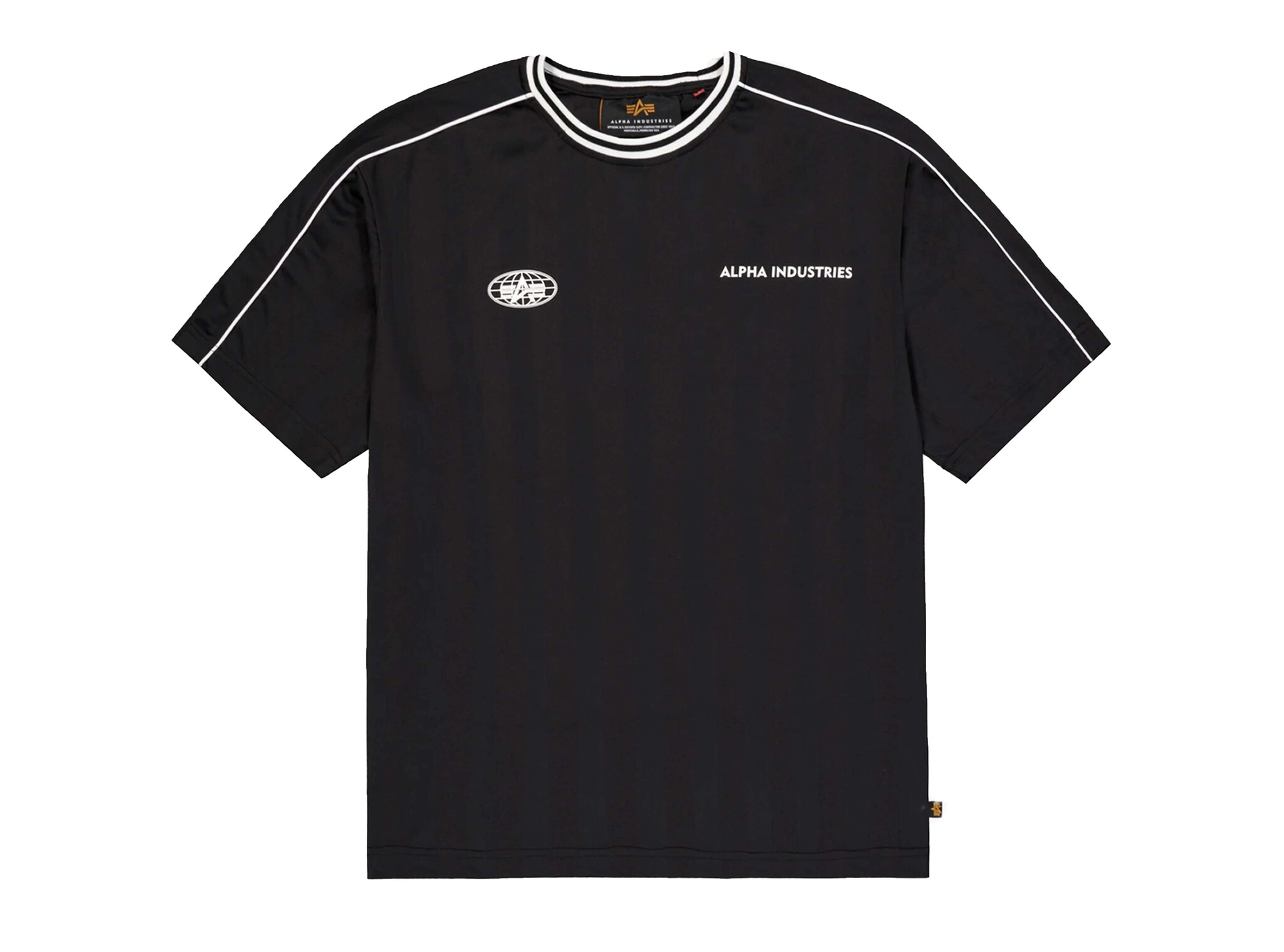 Track Tricot T Shirt Black 268502 03 Alpha Industries Track Tricot T Shirt Black 268502 03