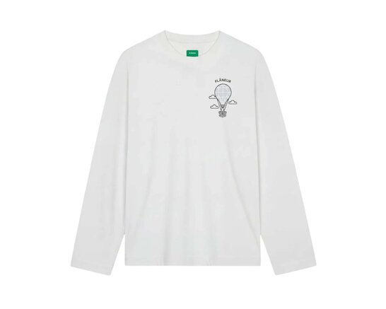 Balloon Longsleeve White FTSH218 Flaneur Balloon Longsleeve White FTSH218