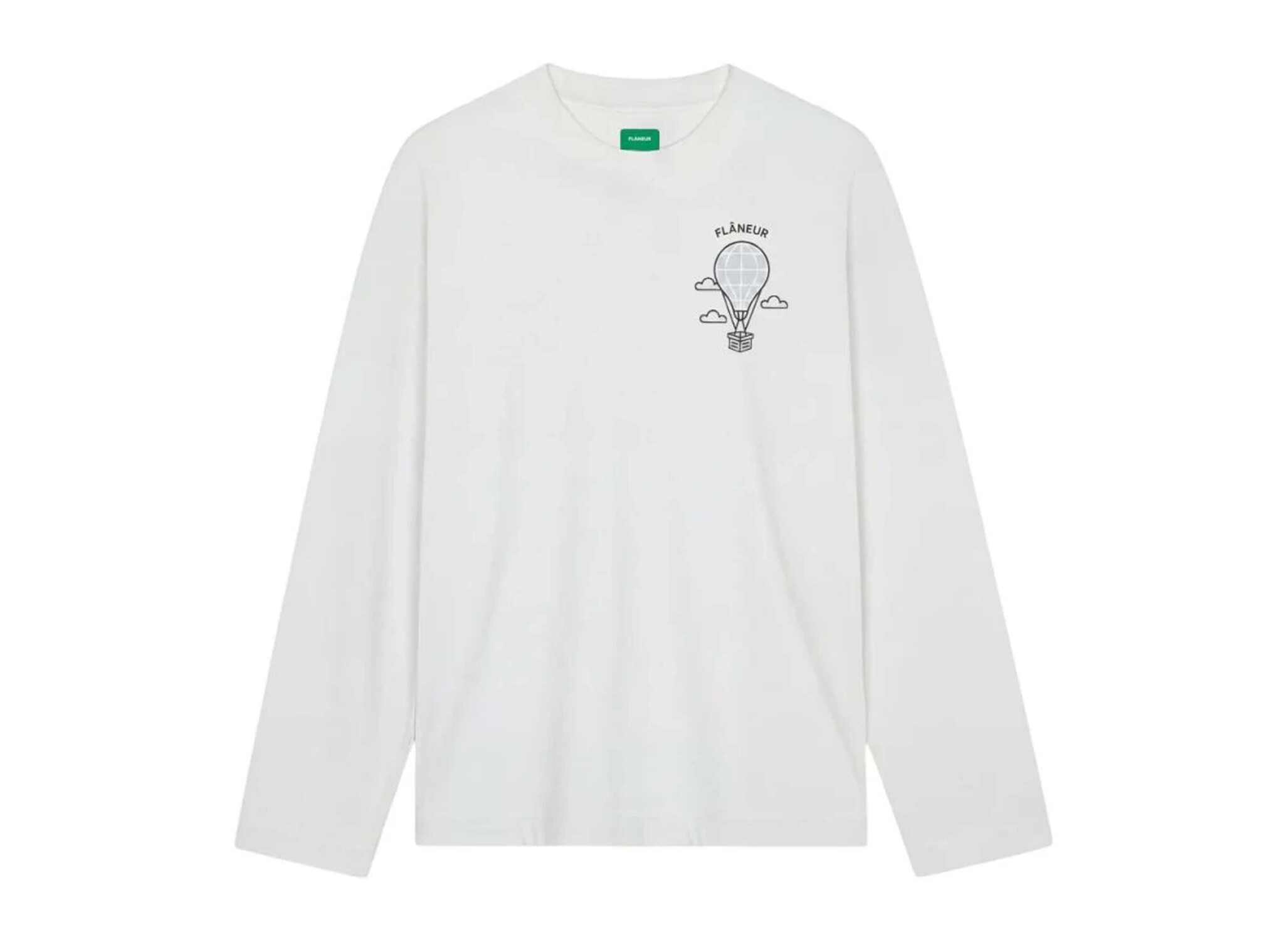 Balloon Longsleeve White FTSH218 Flaneur Balloon Longsleeve White FTSH218