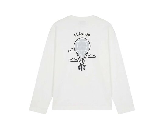 Balloon Longsleeve White FTSH218 Flaneur Balloon Longsleeve White FTSH218