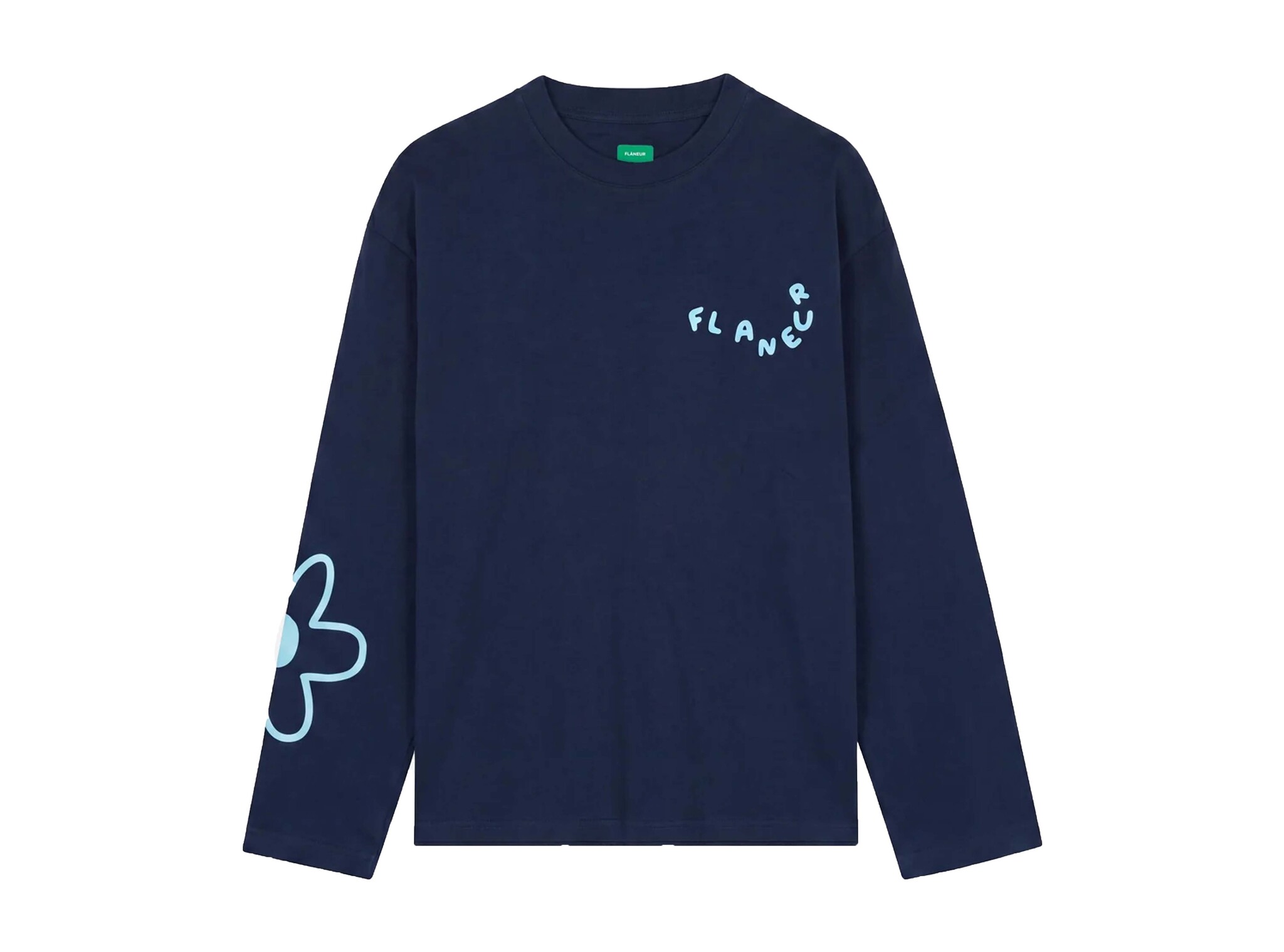 Blossom Longsleeve Navy FTSH285 Flaneur Blossom Longsleeve Navy FTSH285