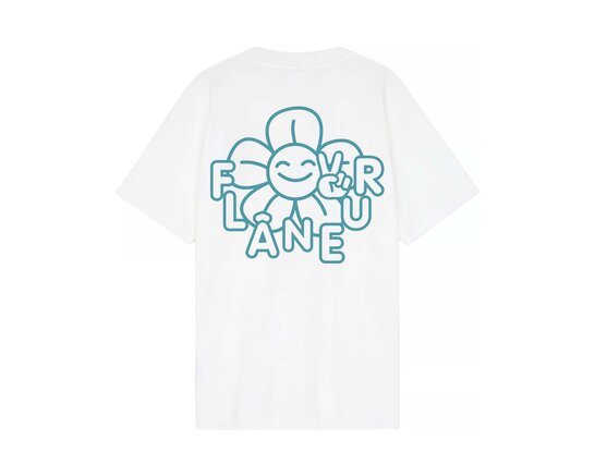 Flaneur Happy Flower T Shirt White FTSH166