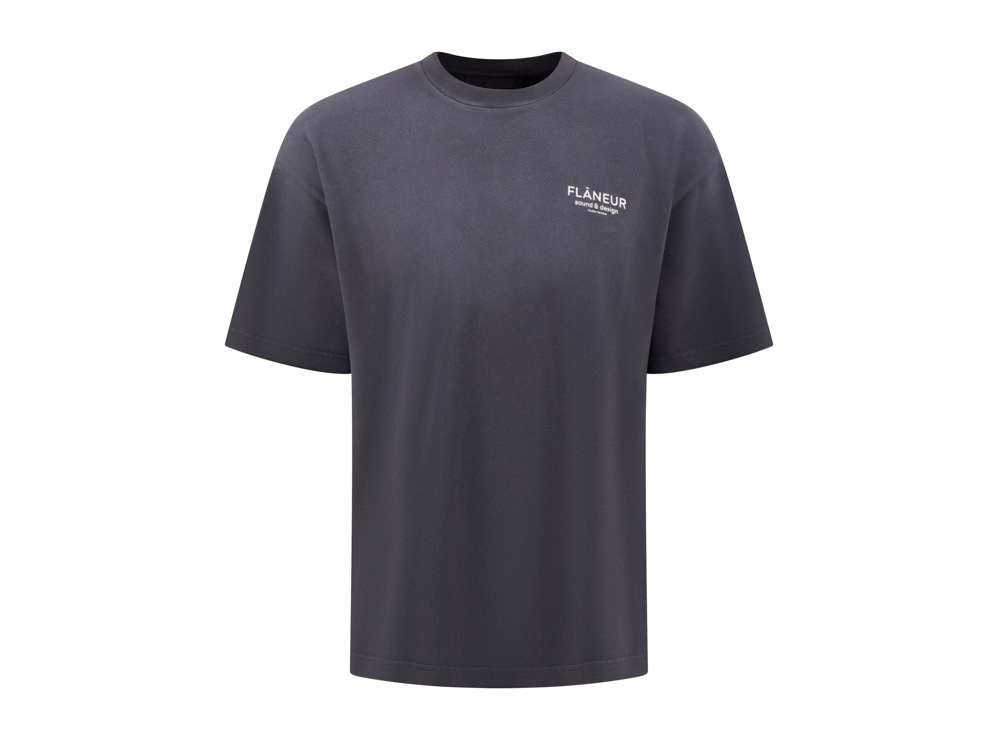 Sound & Design Studio Member T Shirt Washed Black FTSH265 Flaneur Sound & Design Studio Member T Shirt Washed Black FTSH265