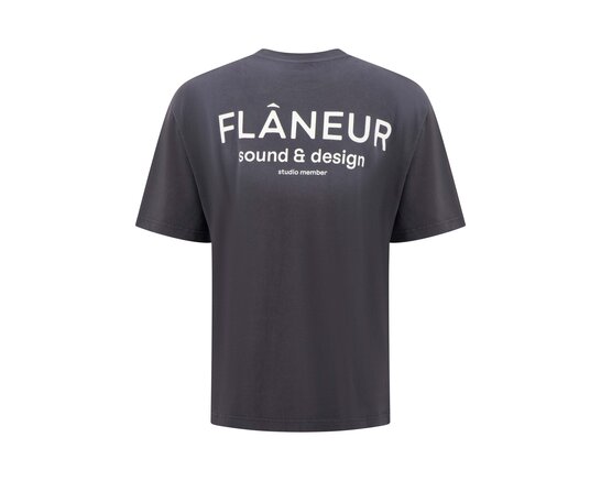 Sound & Design Studio Member T Shirt Washed Black FTSH265 Flaneur Sound & Design Studio Member T Shirt Washed Black FTSH265
